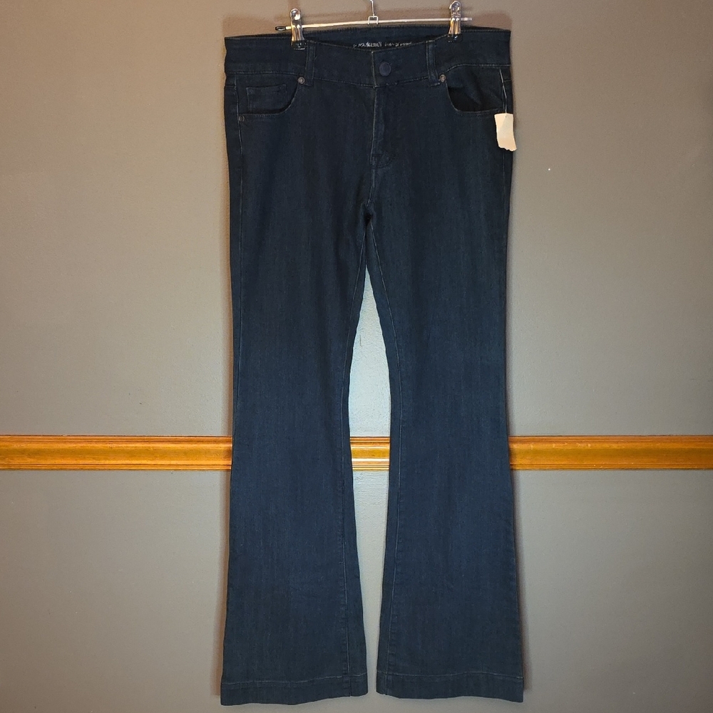 Norma Kamali Indigo Flare Jeans